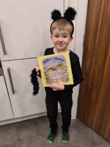 One young fan dressed as Alfie for World Book Day